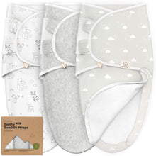 Afbeelding in Gallery-weergave laden, Keababies 1pc Soothe Zippy Swaddle Wraps - Aspire (0-3M)