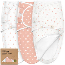 Load image into Gallery viewer, Keababies 1pc Soothe Zippy Swaddle Wraps - Butterflies (0-3M)