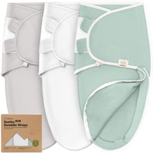 Cargar imagen en el visor de la galería, Keababies 1pc Soothe Zippy Swaddle Wraps - Sage