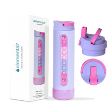 Cargar imagen en el visor de la galería, Elemental Iconic Pop Fidget 591ml Bottle with Sport cap- Lilac Tie Dye