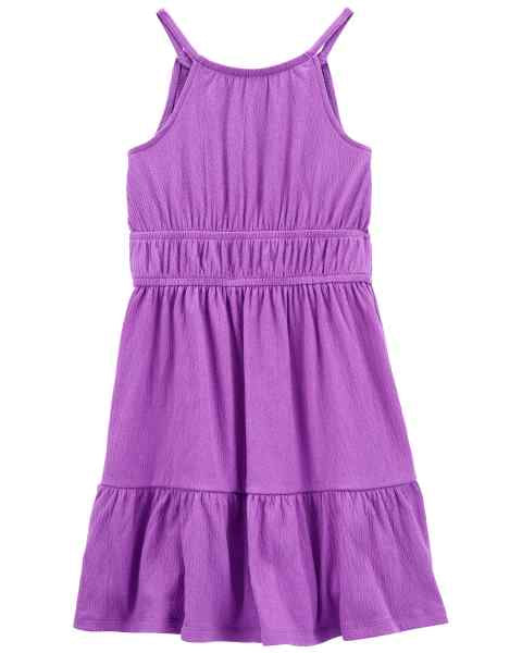 strapless open back dress Carter's Kid Girl Purple Dress – Cute as a Button