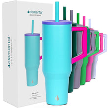 Carregar imagem no visualizador da galeria, Elemental Commuter Tumbler 1180ml - Blue Tie Dye