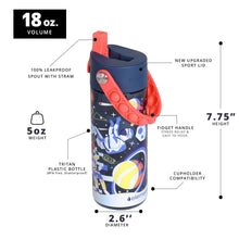 Cargar imagen en el visor de la galería, Elemental 530ml Splash Pop Fidget Bottle - Space Astronaut