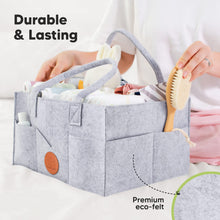 Load image into Gallery viewer, Keababies Original 2.0 Diaper Caddy - Classic Grey
