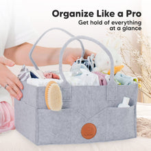 Load image into Gallery viewer, Keababies Original 2.0 Diaper Caddy - Classic Grey