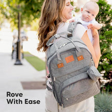 Load image into Gallery viewer, KeaBabies Rove Diaper Backpack - Classic Gray
