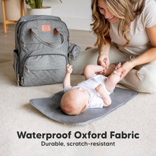Load image into Gallery viewer, KeaBabies Rove Diaper Backpack - Classic Gray
