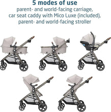 Cargar imagen en el visor de la galería, Maxi Cosi Zelia² Luxe 5-in-1 Modular Travel System - New Hope Tan (US Model)