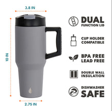 Afbeelding in Gallery-weergave laden, Elemental Commuter Tumbler 946ml with DUAL function LID - Graphite