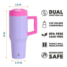 Afbeelding in Gallery-weergave laden, Elemental Commuter Tumbler 946ml with DUAL function LID - Lilac Tie Dye