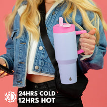 Afbeelding in Gallery-weergave laden, Elemental Commuter Tumbler 946ml with DUAL function LID - Lilac Tie Dye