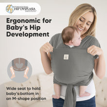 Carregar imagem no visualizador da galeria, Keababies D-Lite Baby Wrap Carrier - Graphite