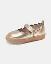 Load image into Gallery viewer, Carter's Baby Girl Every Step First Walker Shiny Dress Shoes - Gold