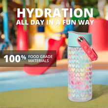 Carregar imagem no visualizador da galeria, Elemental 530ml Splash Pop Fidget Bottle - Rainbow Heart