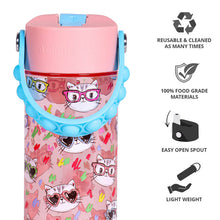 Carregar imagem no visualizador da galeria, Elemental 530ml Splash Pop Fidget Bottle - Stylish Cat