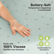 Carregar imagem no visualizador da galeria, Keababies 2pk Gentle Bamboo Fitted Mini Crib Sheets (Bunnies)