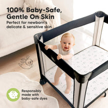 Carregar imagem no visualizador da galeria, Keababies 2pk Gentle Bamboo Fitted Mini Crib Sheets (ABC Land)