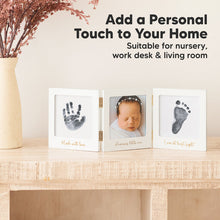 Afbeelding in Gallery-weergave laden, Keababies FOND Clean Touch Inkless Hand & Footprint Frame Kit (White/Gold)