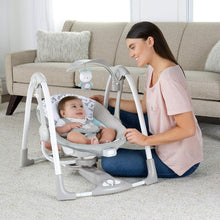 Load image into Gallery viewer, Ingenuity ConvertMe Swing-2-Seat Portable Swing - Raylan (with music)