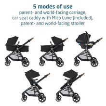 Cargar imagen en el visor de la galería, Maxi Cosi Zelia² Luxe 5-in-1 Modular Travel System - New Hope Black (US Model)