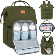Afbeelding in Gallery-weergave laden, KeaBabies Original Diaper Backpack - Dark Olive