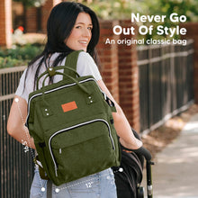 Afbeelding in Gallery-weergave laden, KeaBabies Original Diaper Backpack - Dark Olive