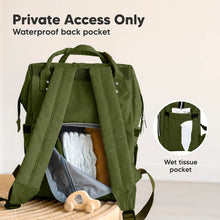 Afbeelding in Gallery-weergave laden, KeaBabies Original Diaper Backpack - Dark Olive