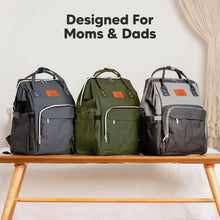 Afbeelding in Gallery-weergave laden, KeaBabies Original Diaper Backpack - Dark Olive