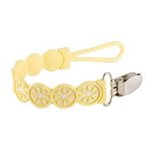 Load image into Gallery viewer, BooginHead - Silicone Pacifier Clips - Yellow Lemon Citrus