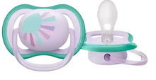 Carregar imagem no visualizador da galeria, Avent Single Girls Ultra Air Pacifier (0-6M | Purple Sun)