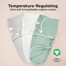 Cargar imagen en el visor de la galería, Keababies 1pc Soothe Zippy Swaddle Wraps - Sage