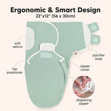 Cargar imagen en el visor de la galería, Keababies 1pc Soothe Zippy Swaddle Wraps - Sage