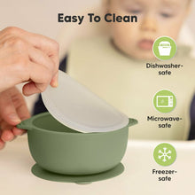 Cargar imagen en el visor de la galería, Keababies 1pc Prep Silicone Suction Bowls (Slate)