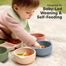 Cargar imagen en el visor de la galería, Keababies 1pc Prep Silicone Suction Bowls (Slate)