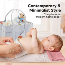Load image into Gallery viewer, Keababies Original 2.0 Diaper Caddy - Classic Grey