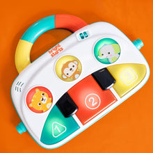 Carregar imagem no visualizador da galeria, Brights Starts - 4 em 1 Groovin' Kicks™ Piano & Drum Kick Gym - Tropical Safari™