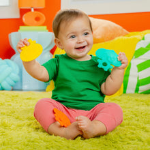 Carregar imagem no visualizador da galeria, Bright Starts Gummy Buddies 3-Pack Textured Teethers