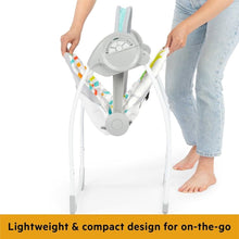 Cargar imagen en el visor de la galería, Bright Starts Playful Paradise Portable Compact Baby Swing with Music