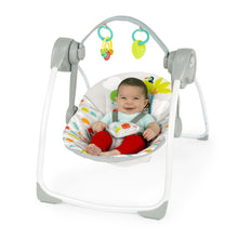 Cargar imagen en el visor de la galería, Bright Starts Playful Paradise Portable Compact Baby Swing with Music