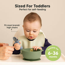 Cargar imagen en el visor de la galería, Keababies 1pc Prep Silicone Suction Bowls (Slate)