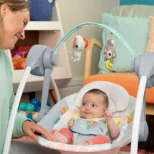 Load image into Gallery viewer, Bright Starts Whimsical Wild Compact Portable Automatic Baby Swing with Music