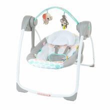 Load image into Gallery viewer, Bright Starts Whimsical Wild Compact Portable Automatic Baby Swing with Music