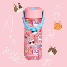 Carregar imagem no visualizador da galeria, Elemental 530ml Splash Pop Fidget Bottle - Stylish Cat