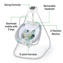Load image into Gallery viewer, Ingenuity SimpleComfort Compact Soothing Swing - Everston (with music)