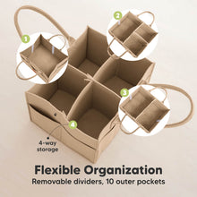 Load image into Gallery viewer, Keababies Original 2.0 Diaper Caddy - Taupe