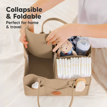 Load image into Gallery viewer, Keababies Original 2.0 Diaper Caddy - Taupe