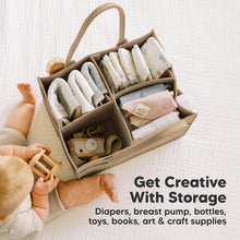 Load image into Gallery viewer, Keababies Original 2.0 Diaper Caddy - Taupe
