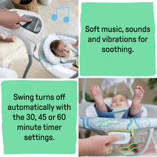 Load image into Gallery viewer, Ingenuity SimpleComfort Compact Soothing Swing - Everston (with music)