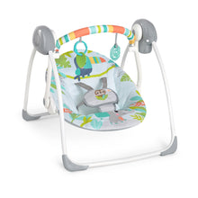 Load image into Gallery viewer, Bright Starts Rainforest Vibes Portable Swing without Music