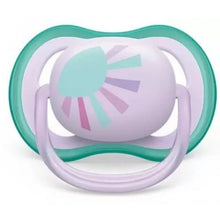 Carregar imagem no visualizador da galeria, Avent Single Girls Ultra Air Pacifier (0-6M | Purple Sun)